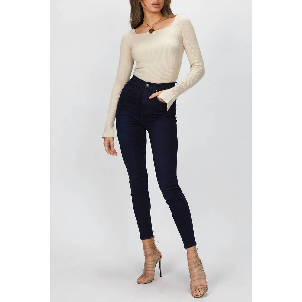 NEW HARRIS TAPPER octavia square top in ivory